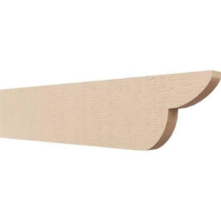 Ekena Millwork 2in. W x 8in. H x 36in. L Crestline Woodgrain TimberThane Rafter Tail, Primed Tan RFTUR02X08X36CRERCPR